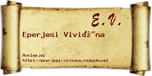 Eperjesi Viviána névjegykártya